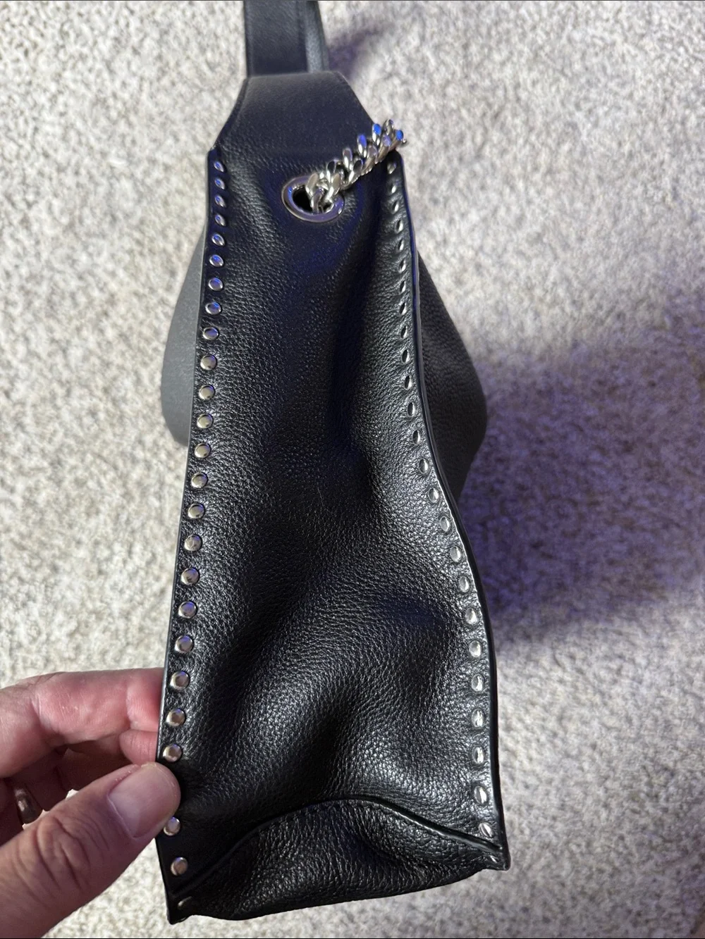 Michael Kors Black Leather Shoulder Bag